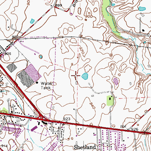 Topographic Map of Trough Spring Farm (historical), KY