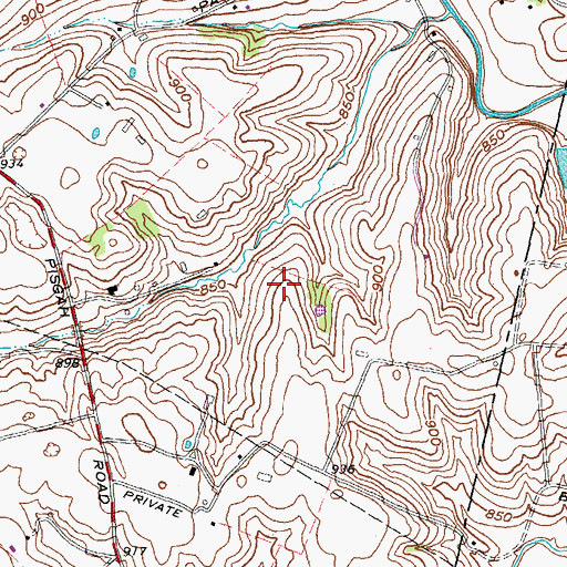 Topographic Map of Brittany Farm (historical), KY