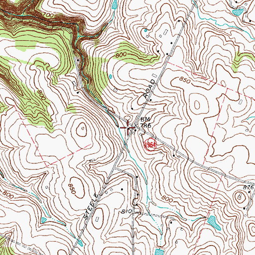 Topographic Map of Tipton School (historical), KY