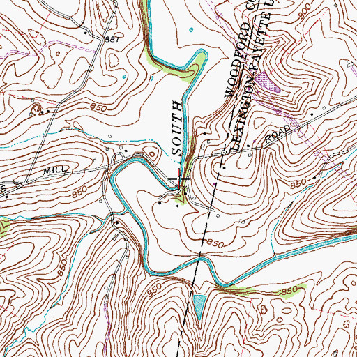 Topographic Map of Stafford Farm (historical), KY
