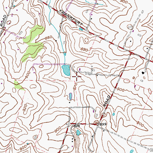 Topographic Map of Big Sink Farm (historical), KY