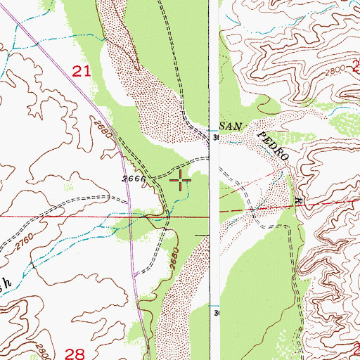 Topographic Map of Alder Wash, AZ