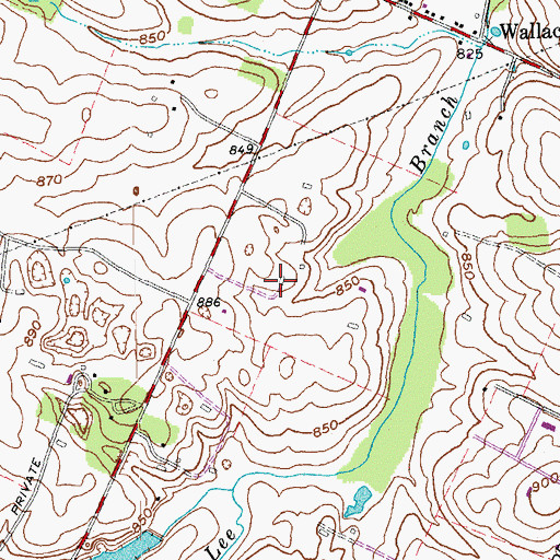 Topographic Map of Stonewall Farm (historical), KY