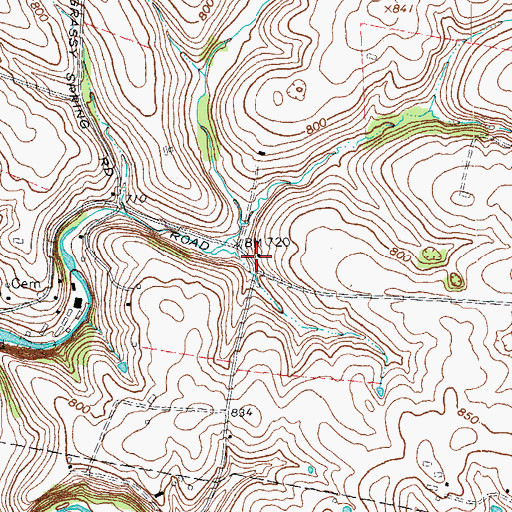 Topographic Map of Pepper School (historical), KY