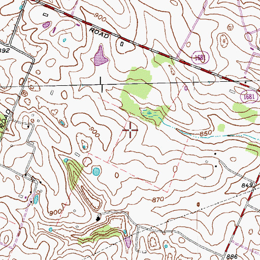 Topographic Map of Greenfield Farm (historical), KY