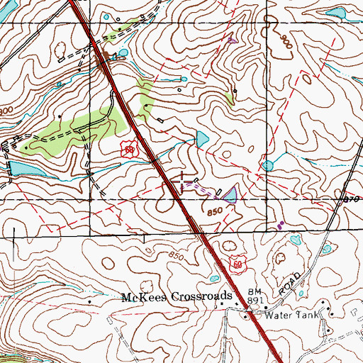 Topographic Map of Dorsey Tavern (historical), KY