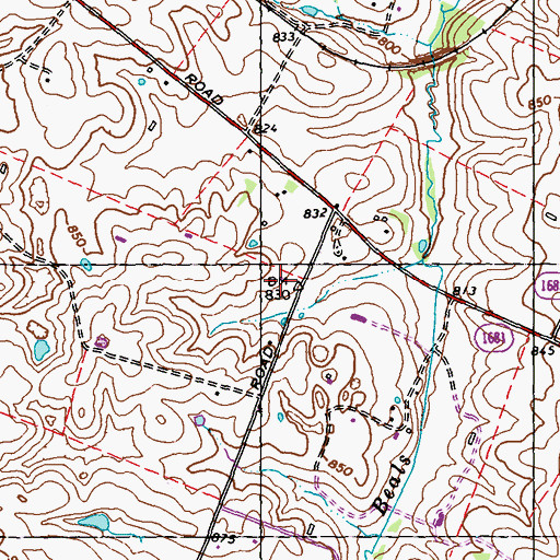 Topographic Map of Woodburn School (historical), KY