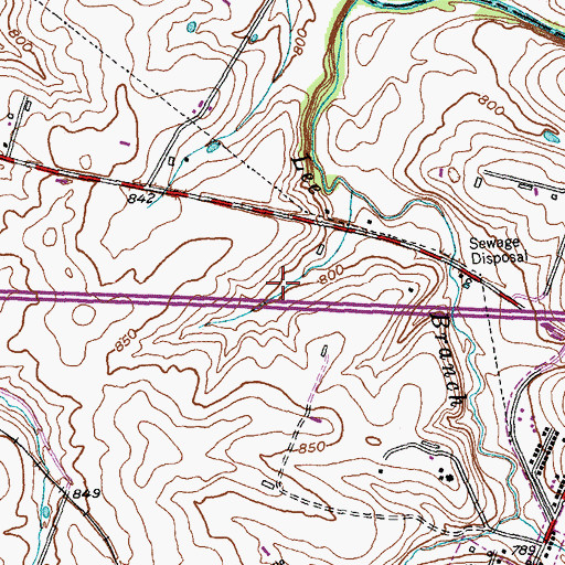 Topographic Map of Pospect Hill Farm (historical), KY