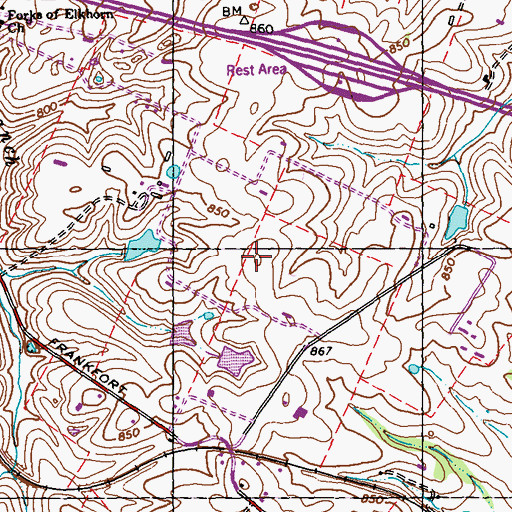 Topographic Map of Elm Grove (historical), KY