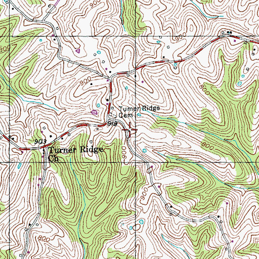 Topographic Map of School Number Sixty (historical), KY