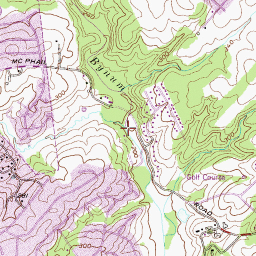 Topographic Map of Farnandis Branch, MD