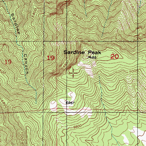 Topographic Map of Breeze Arch, UT