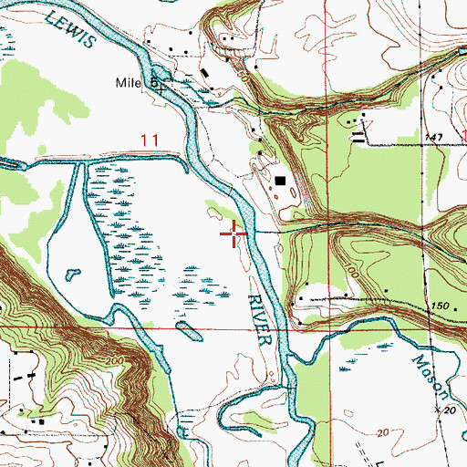 Topographic Map of Fairview Schoolhouse Creek, WA