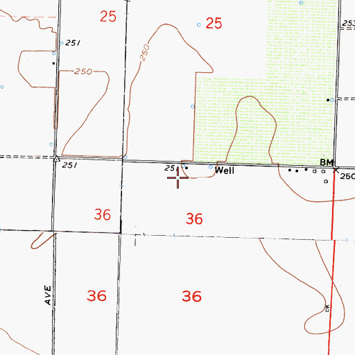 Topographic Map of Desert Acres Ranch, CA