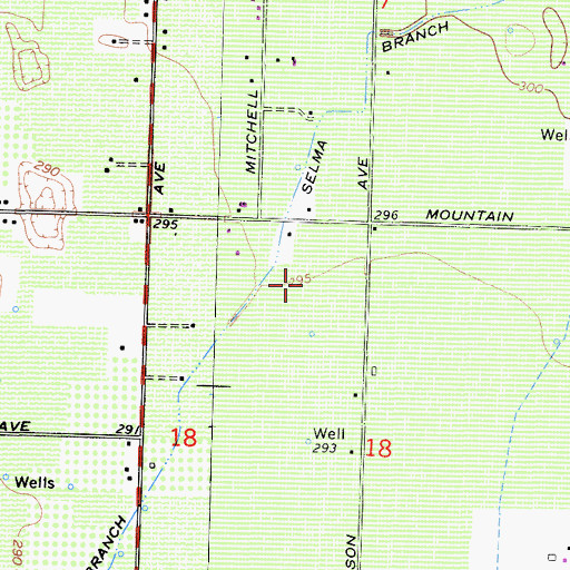 Topographic Map of Lund Farms, CA