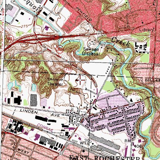 Topographic Map of Washington Drive-In (historical), NY