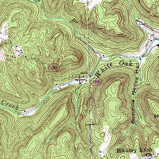 Topographic Map of Co-operative Post Office (historical), KY