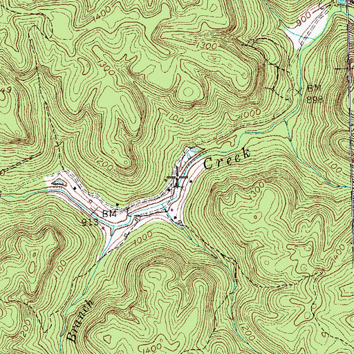 Topographic Map of Gregory Post Office (historical), KY
