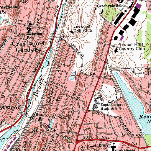 Topographic Map of Lake Ida, NY