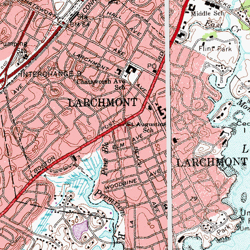 Topographic Map of Kane Avenue Park, NY
