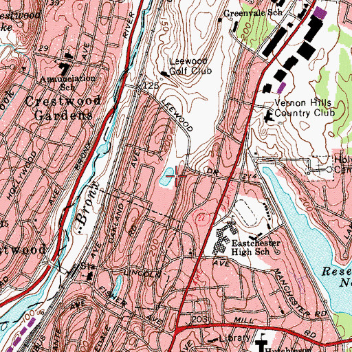 Topographic Map of Benedict Marble Quarry (historical), NY