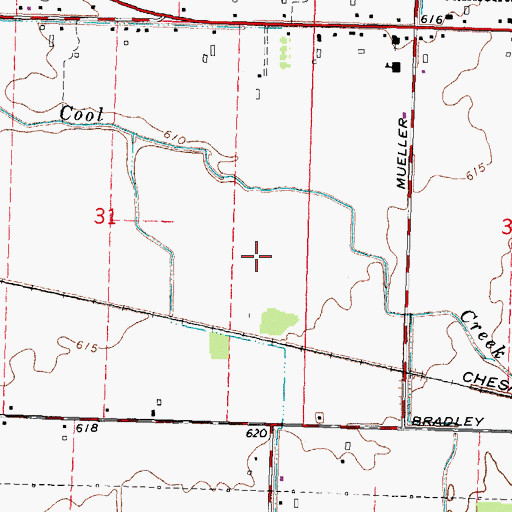 Topographic Map of Kulmbach Station (historical), MI