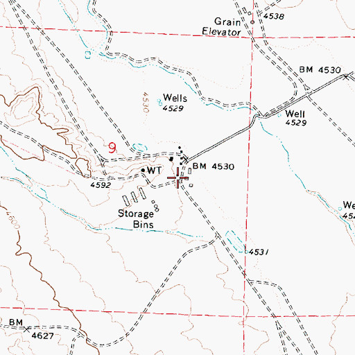 Topographic Map of K 4 Farms, AZ