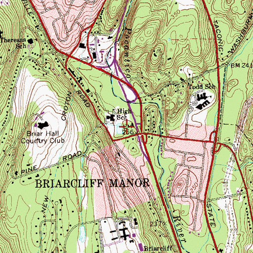 Topographic Map of Walter W Law Memorial Park, NY