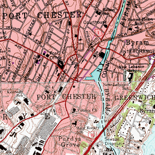 Topographic Map of Liberty Square, NY