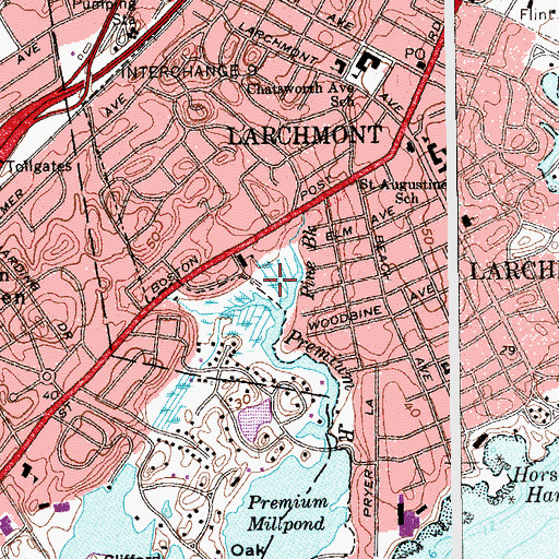 Topographic Map of Lorenzen Street Park, NY