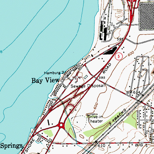 Topographic Map of Skyway Drive-In (historical), NY