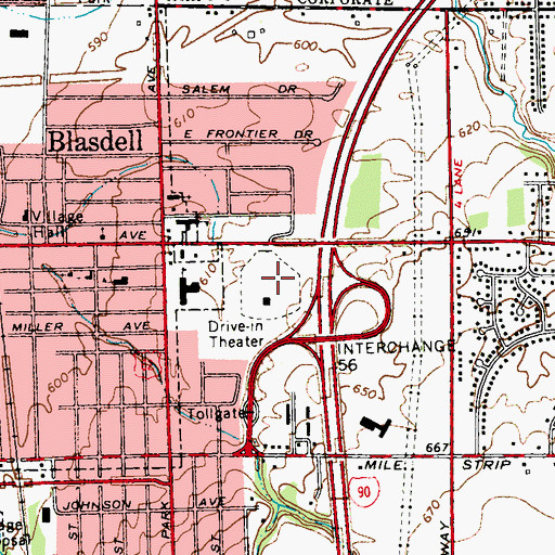 Topographic Map of Star Drive-In (historical), NY