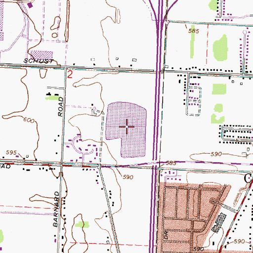 Topographic Map of Haithco Lake, MI