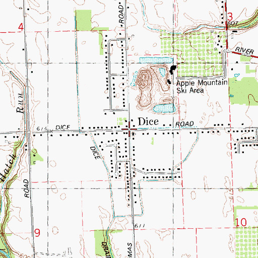 Topographic Map of Disc Post Office (historical), MI