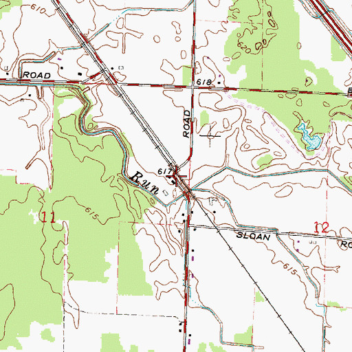 Topographic Map of Blackmar Post Office (historical), MI
