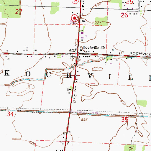 Topographic Map of Mid Michigan Medical Center, MI