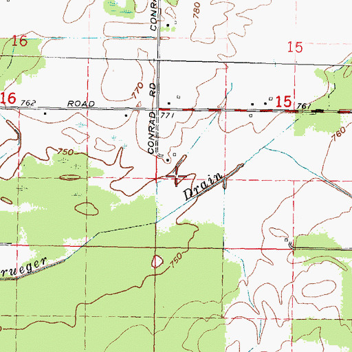 Topographic Map of Millet Learning Center, MI