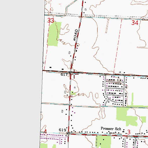 Topographic Map of Tri-City Seventh Day Adventist School, MI