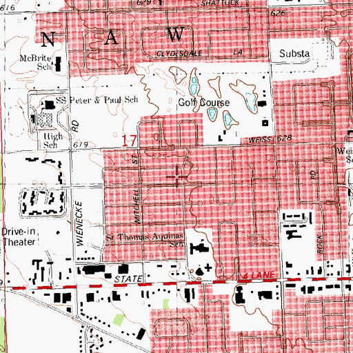 Topographic Map of Berberovich Park, MI