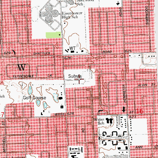 Topographic Map of North Little League Park, MI