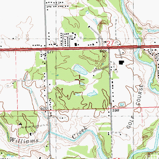 Topographic Map of Roethke Park, MI