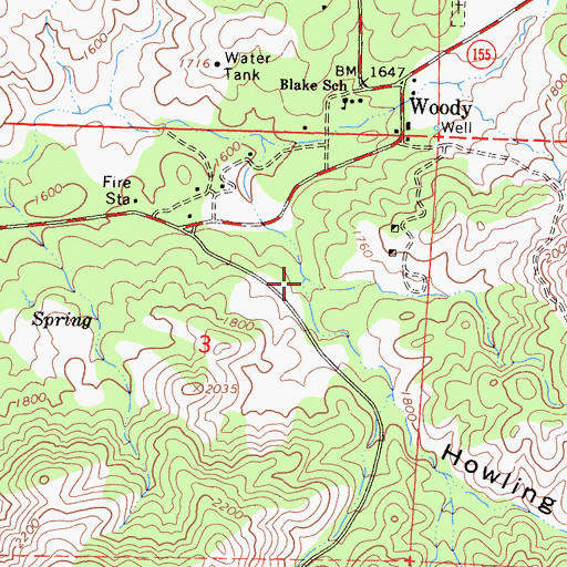 Topographic Map of Wildcat Creek, CA