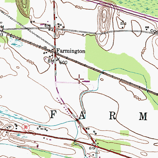 Topographic Map of R And R Farms, NY