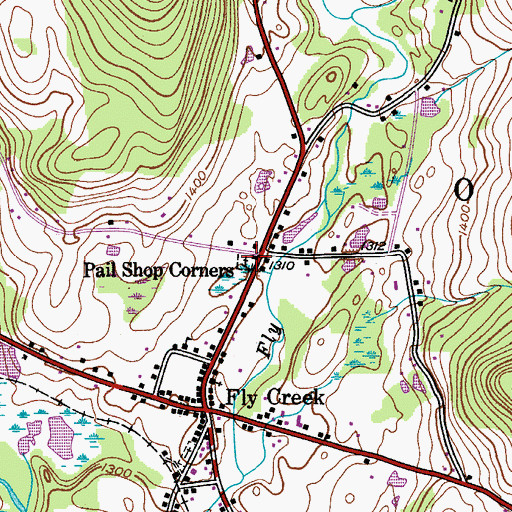 Topographic Map of Old Chapel Burial Ground, NY
