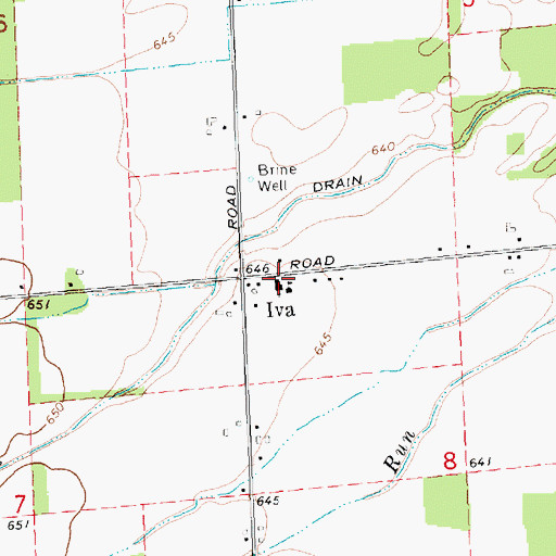 Topographic Map of Zion Lutheran Church, MI