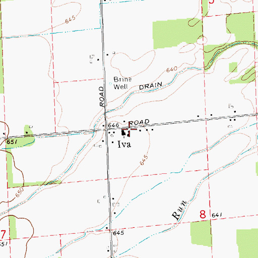 Topographic Map of Zion Lutheran School, MI