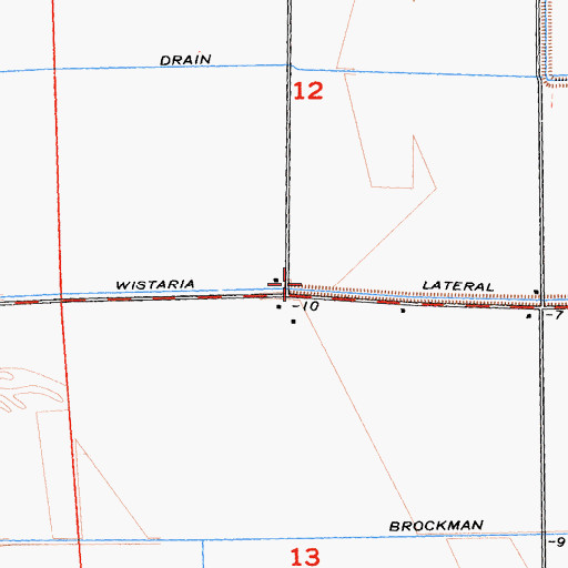 Topographic Map of Wistaria Lateral Two, CA