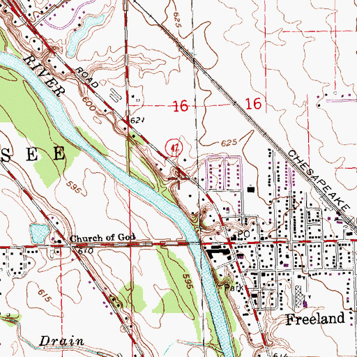 Topographic Map of Mid Michigan Child Care Center, MI