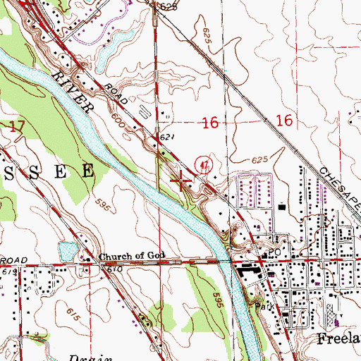 Topographic Map of Festival Park, MI