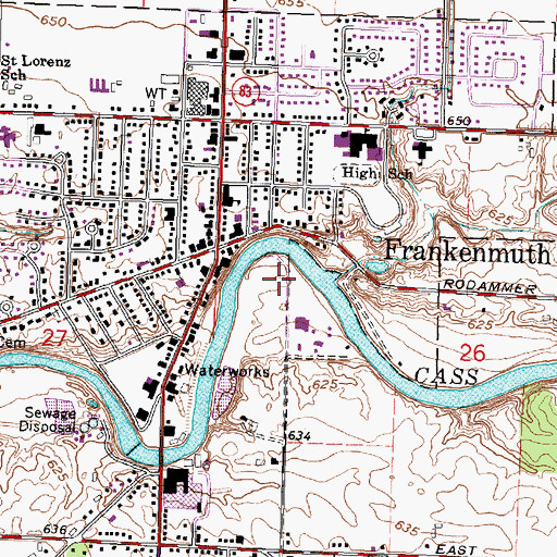 Topographic Map of Heritage Park, MI
